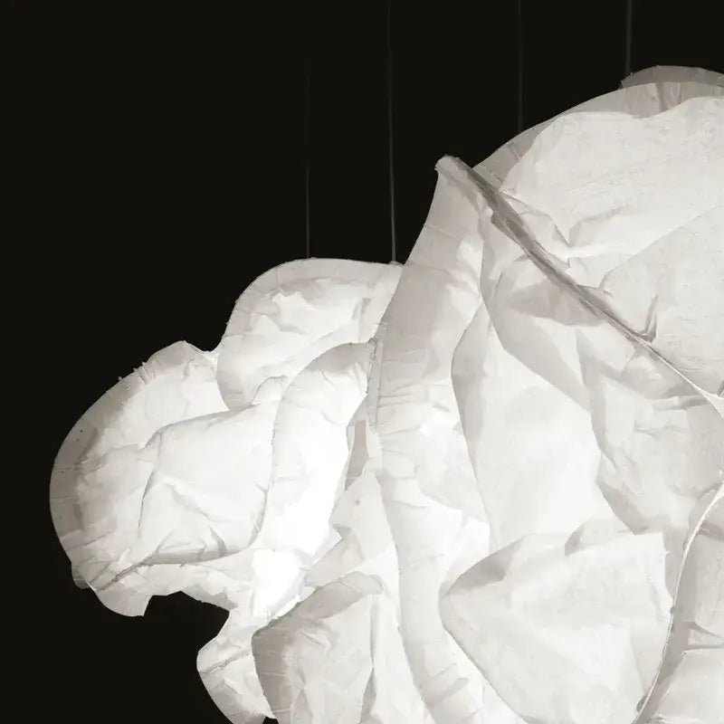 White Organic Pendant Light