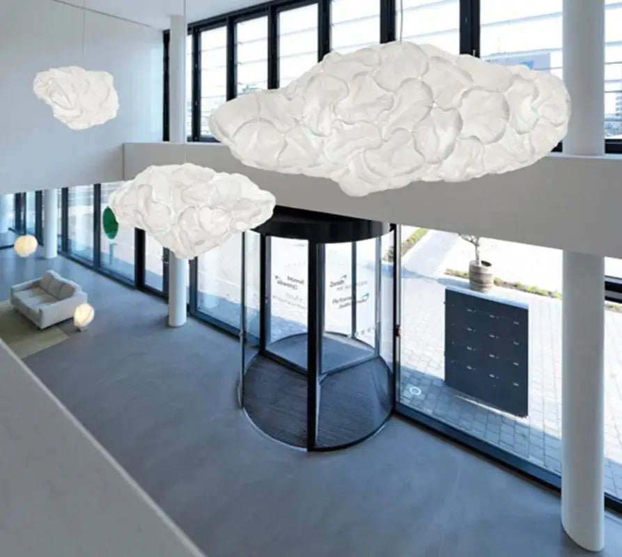 White Organic Pendant Light