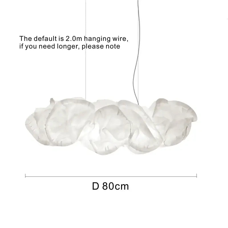 White Organic Pendant Light