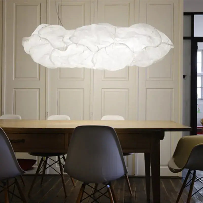 White Organic Pendant Light