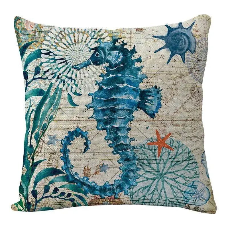 Teal Blue Cushion Set