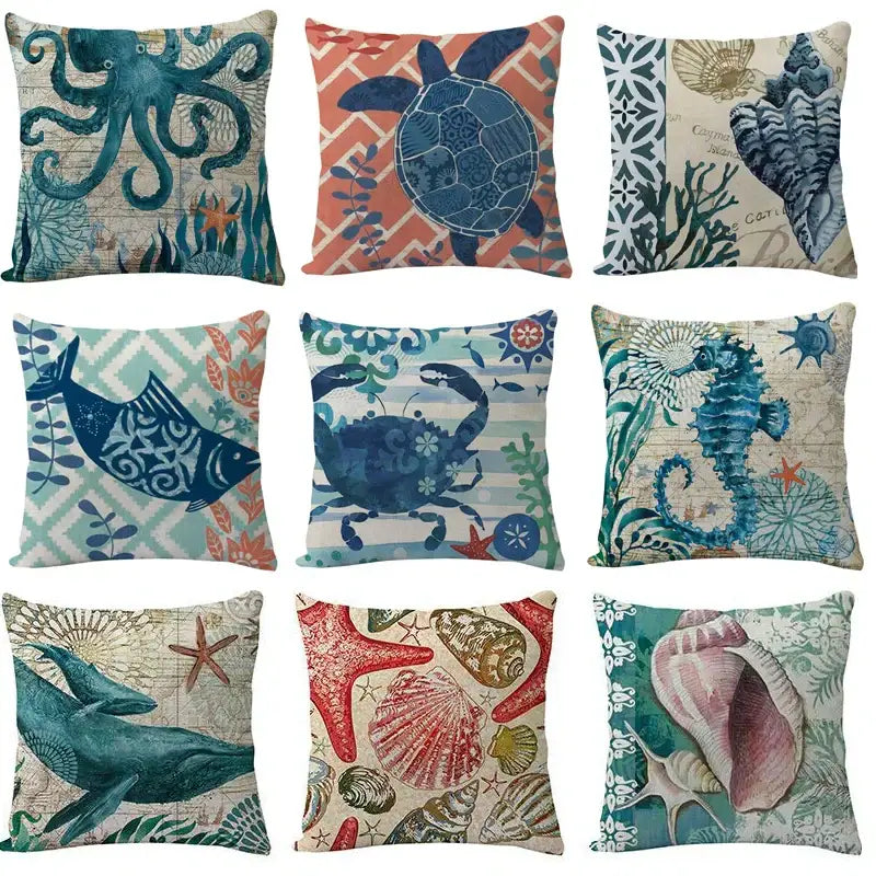 Teal Blue Cushion Set