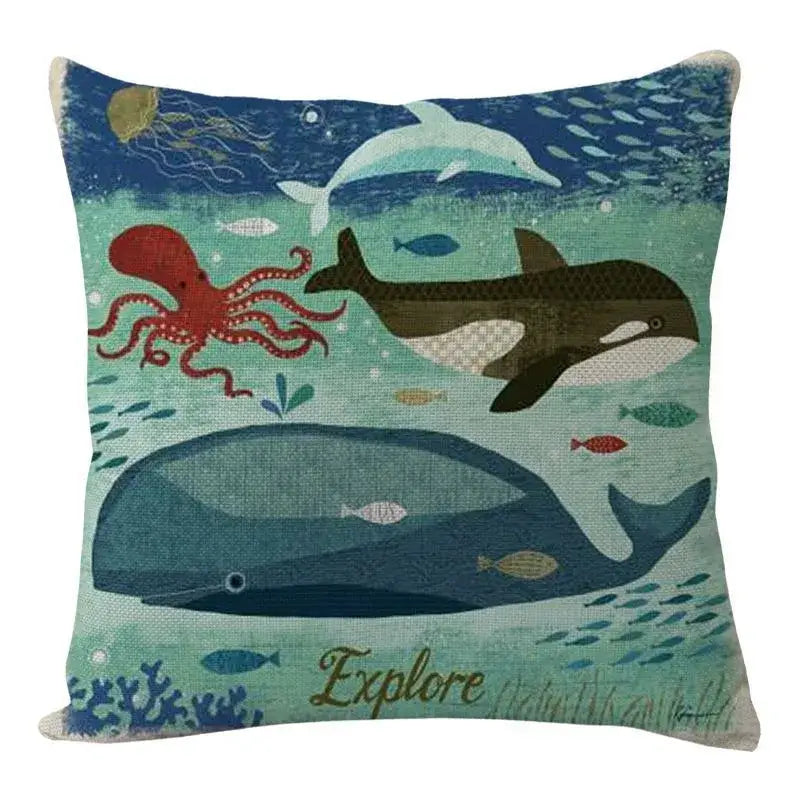 Teal Blue Cushion Set