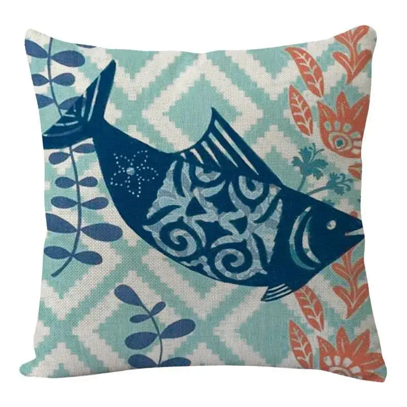 Teal Blue Cushion Set