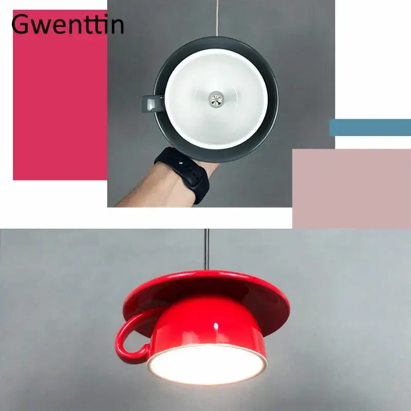 Ceramic Cup Pendant Light