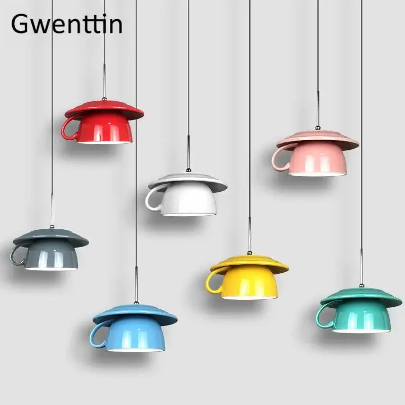 Ceramic Cup Pendant Light