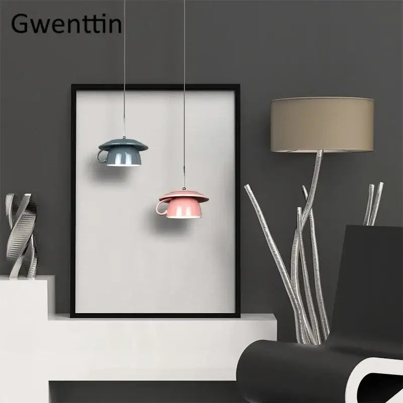 Ceramic Cup Pendant Light