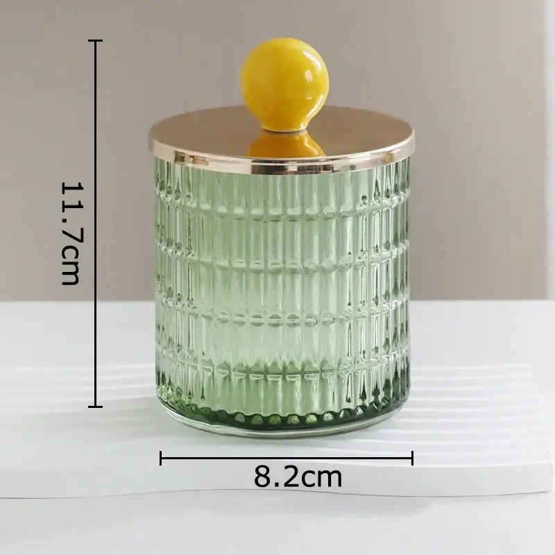 Glass Gold Tea Canisters