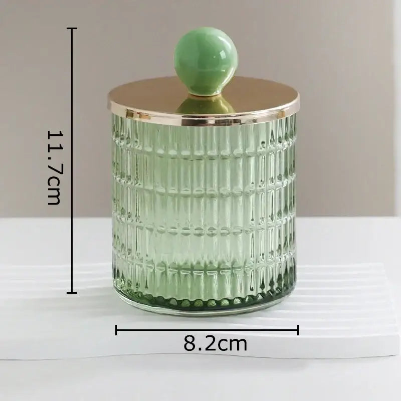 Glass Gold Tea Canisters