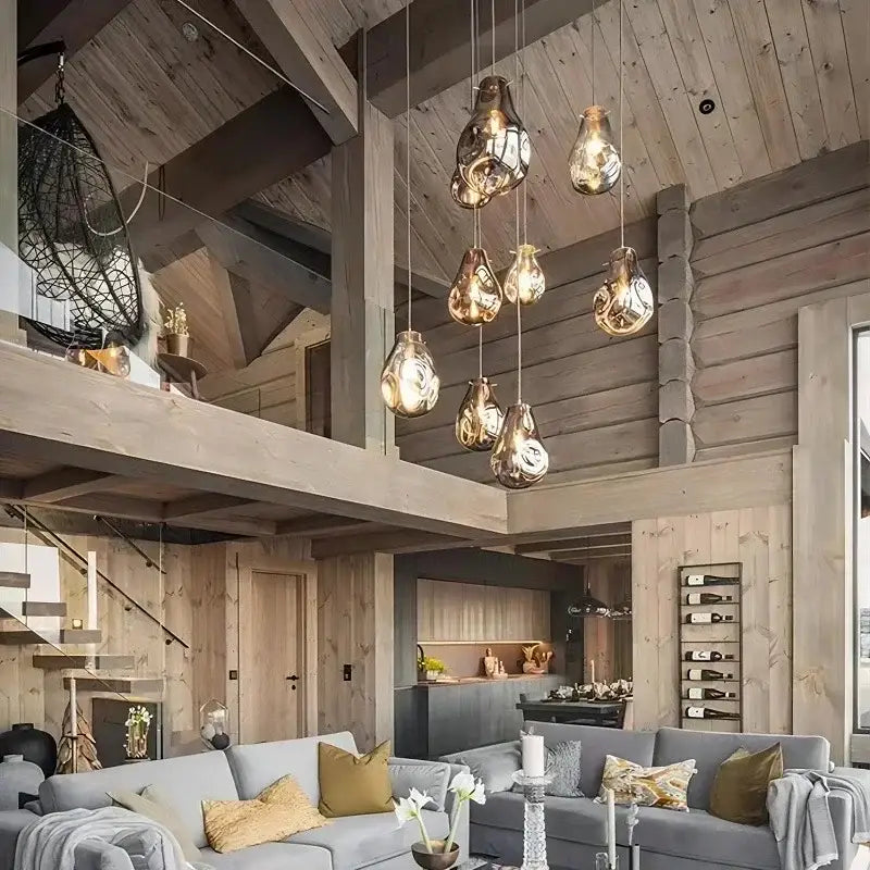 Glass Modern Pendant Chandelier