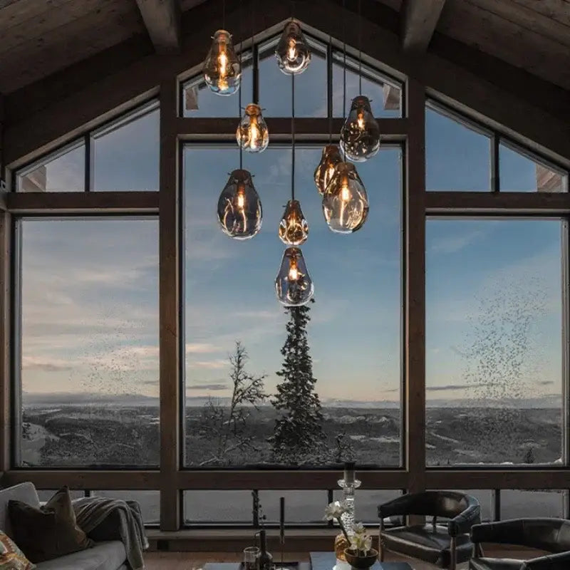 Glass Modern Pendant Chandelier
