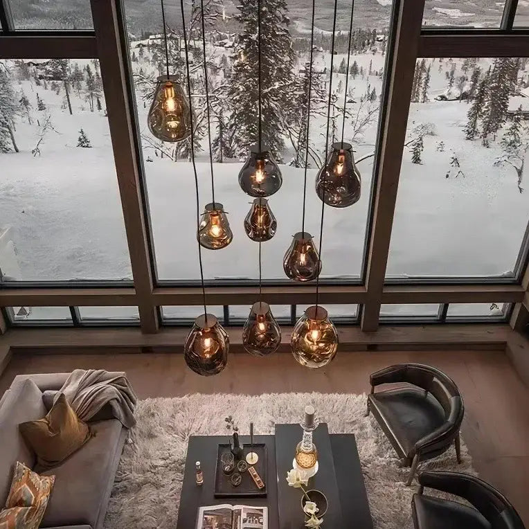 Glass Modern Pendant Chandelier