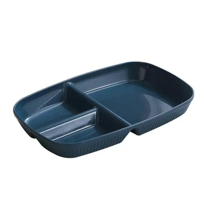 Ribbed Divided Dining Plates