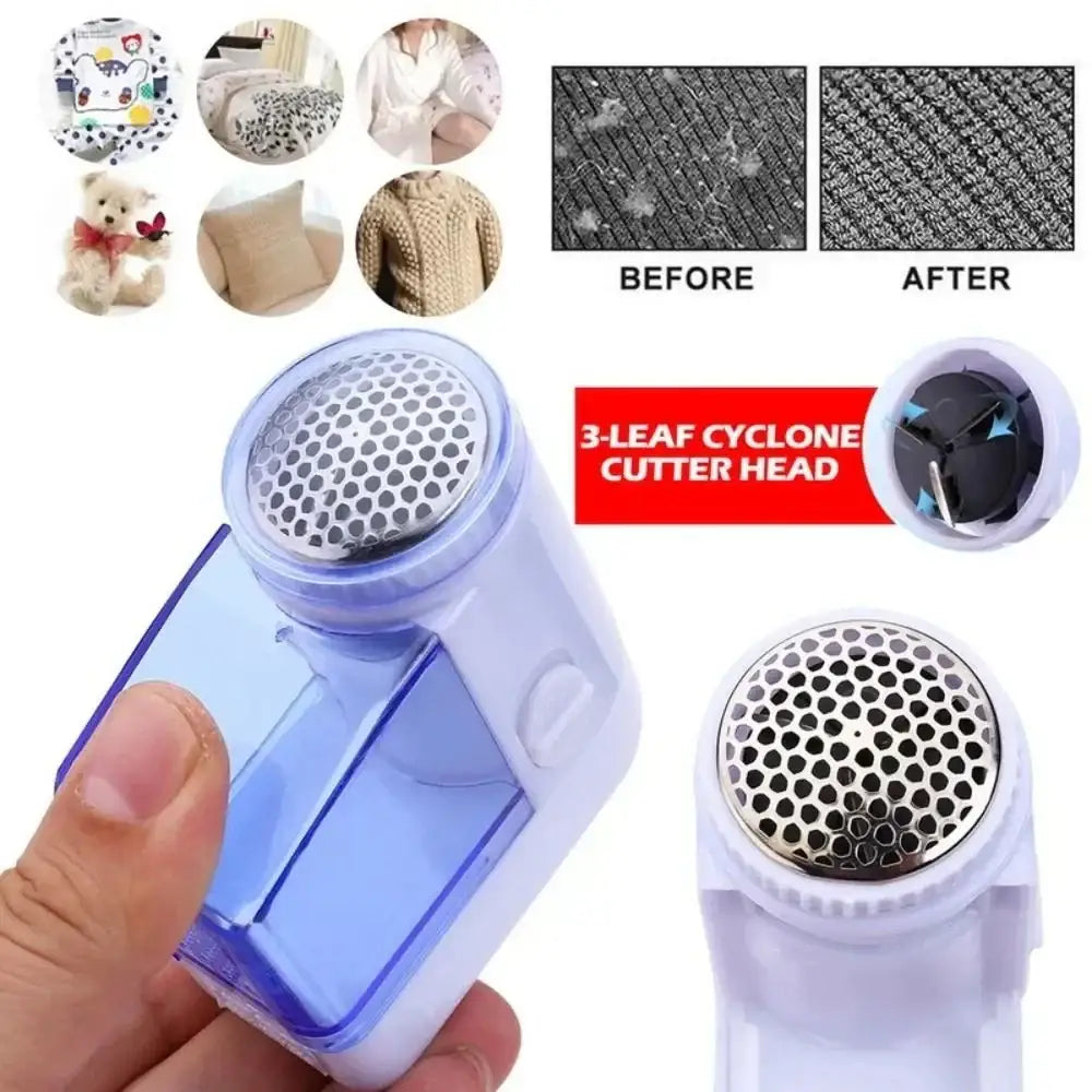 Blue White Fabric Shaver