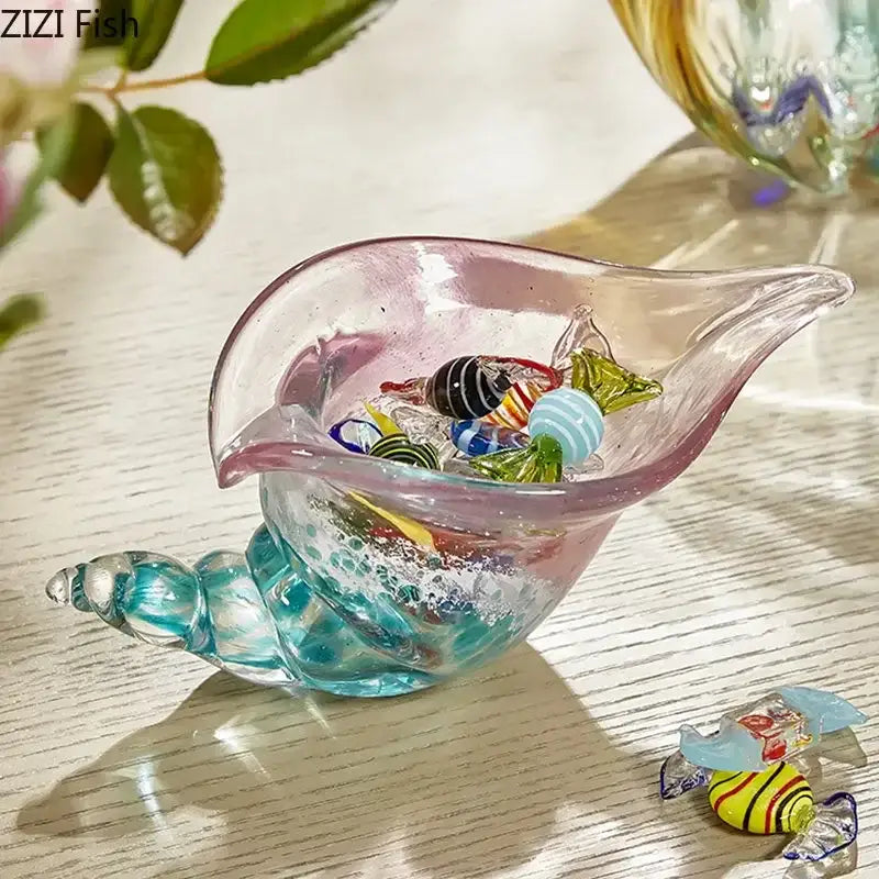 Amber Glass Candy Jar
