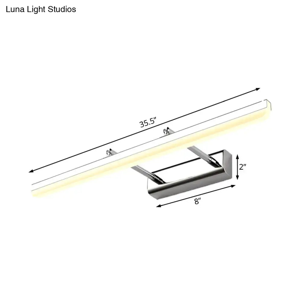 Chrome Acrylic Wall Sconce