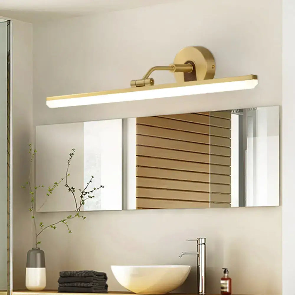 Black Brass LED Vanity