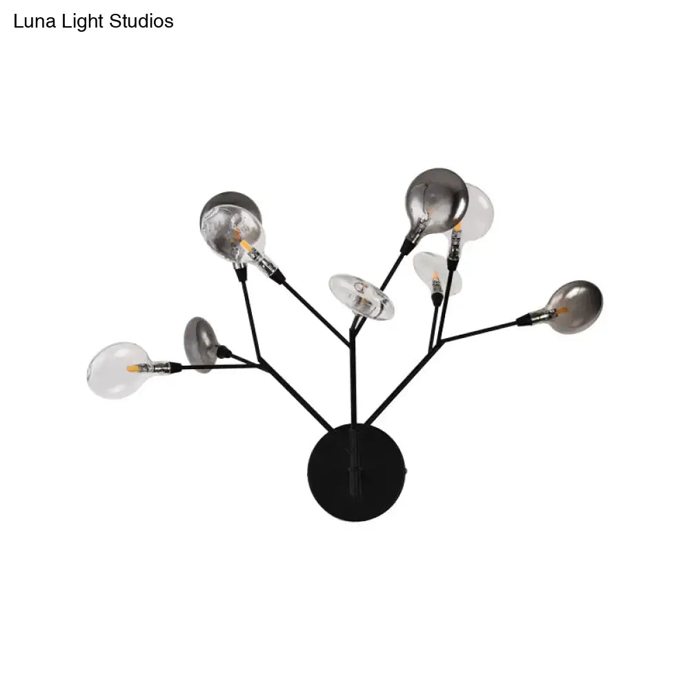 Black Branching Wall Lamp