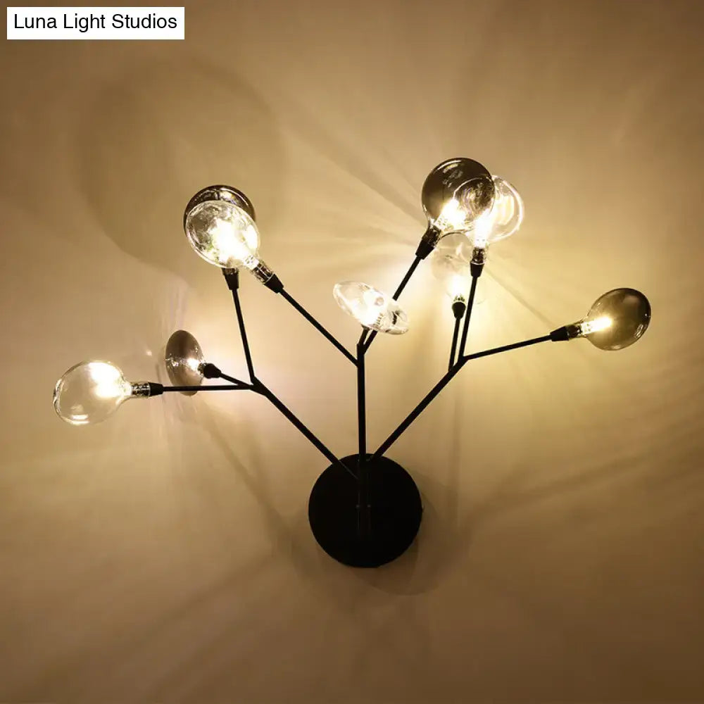 Black Branching Wall Lamp