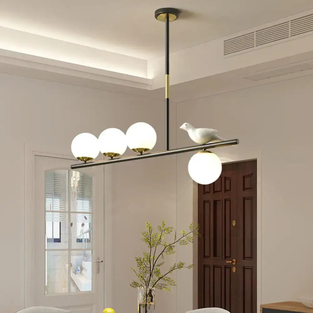 Black Linear Branch Lamp