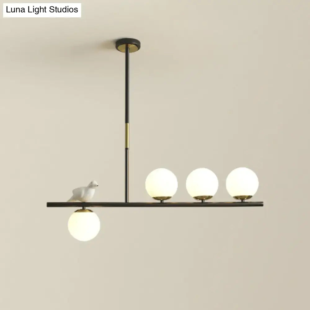 Black Linear Branch Lamp