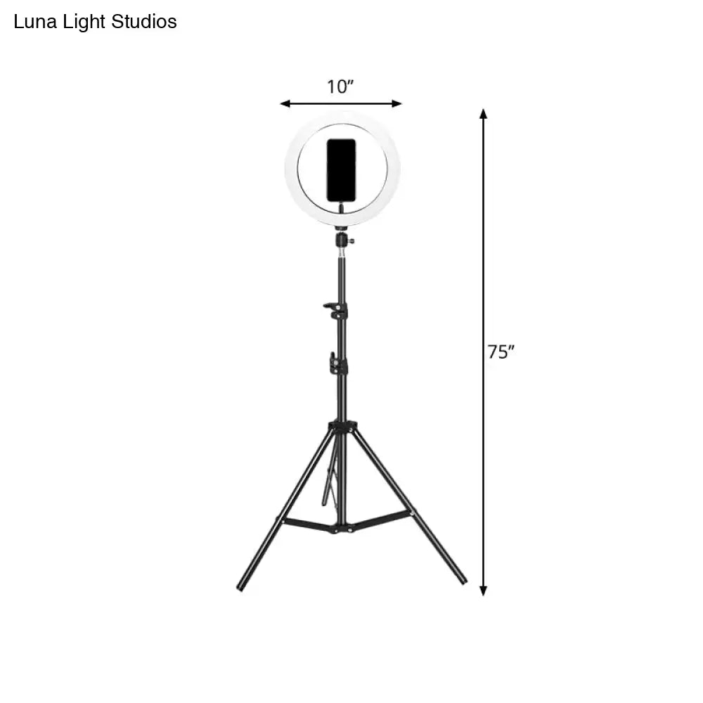 Black Metal Ring Flash Lamp