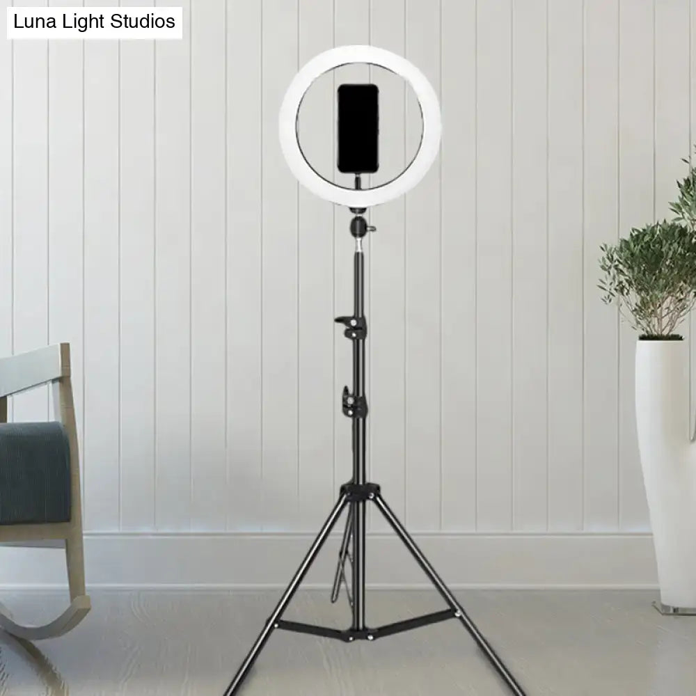 Black Metal Ring Flash Lamp