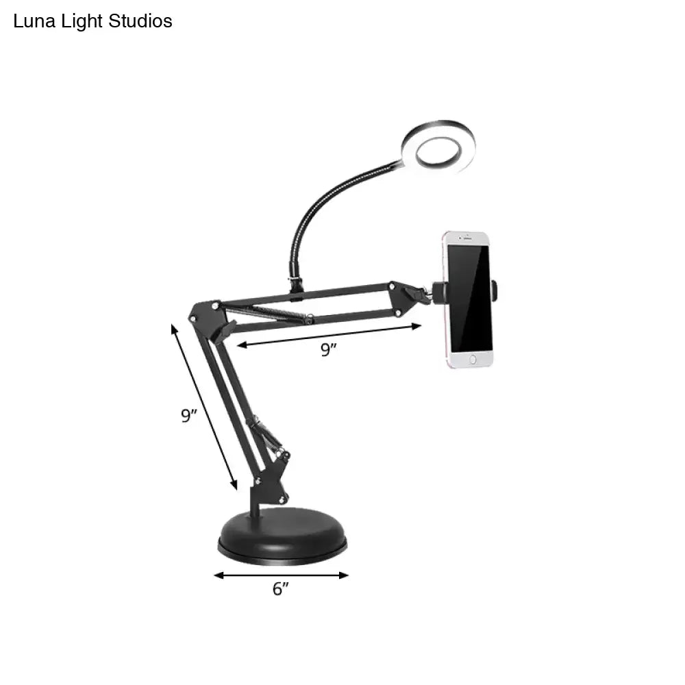 Black Metal Vanity Lamp