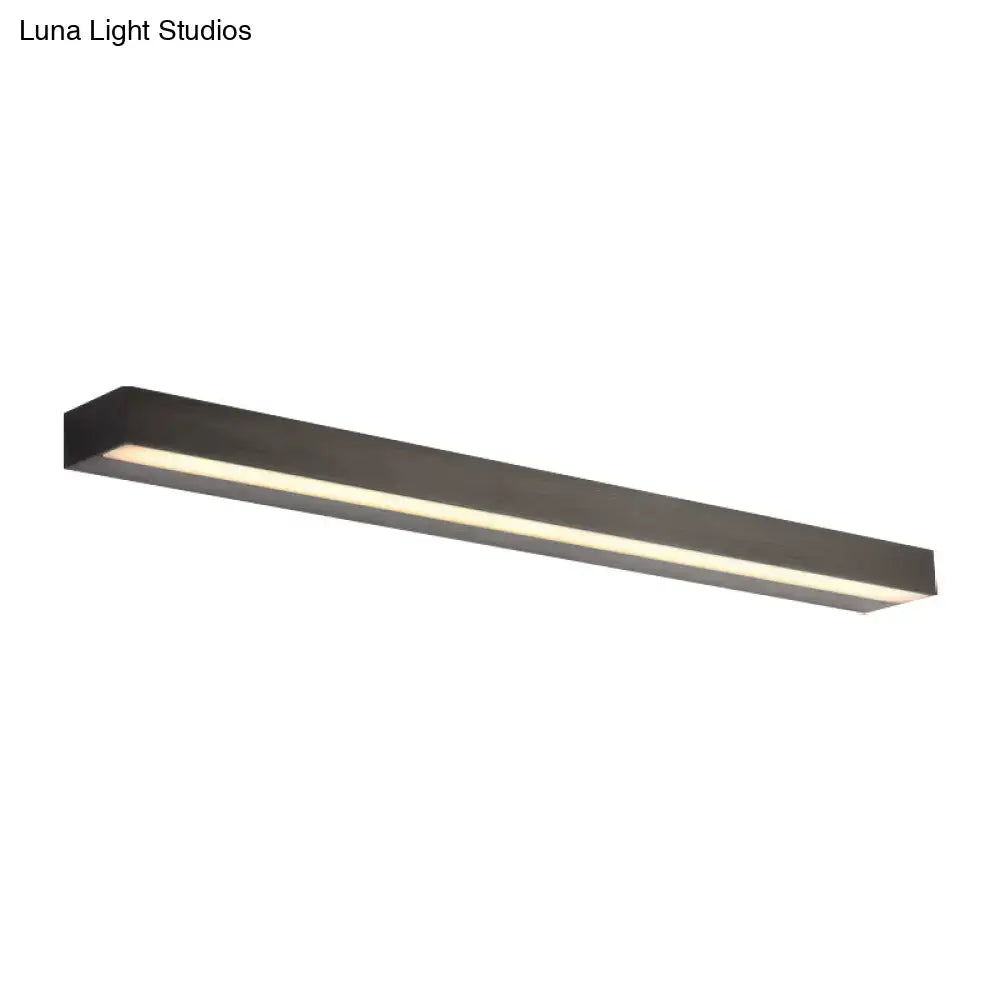 Black Silver Vanity Sconce Linear Multi-Size