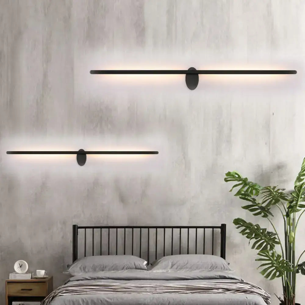 Black Slim Wall Light Multi-Size Options