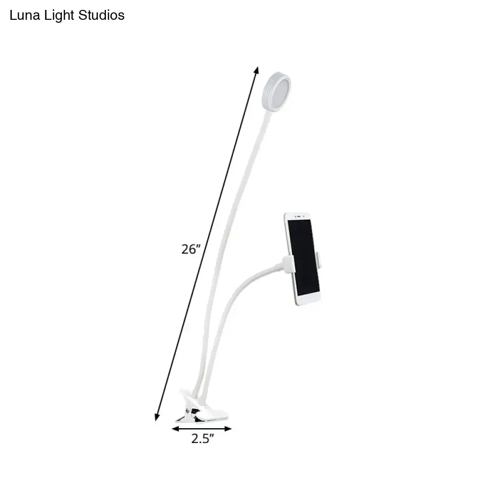 Black White LED Desk Lamp