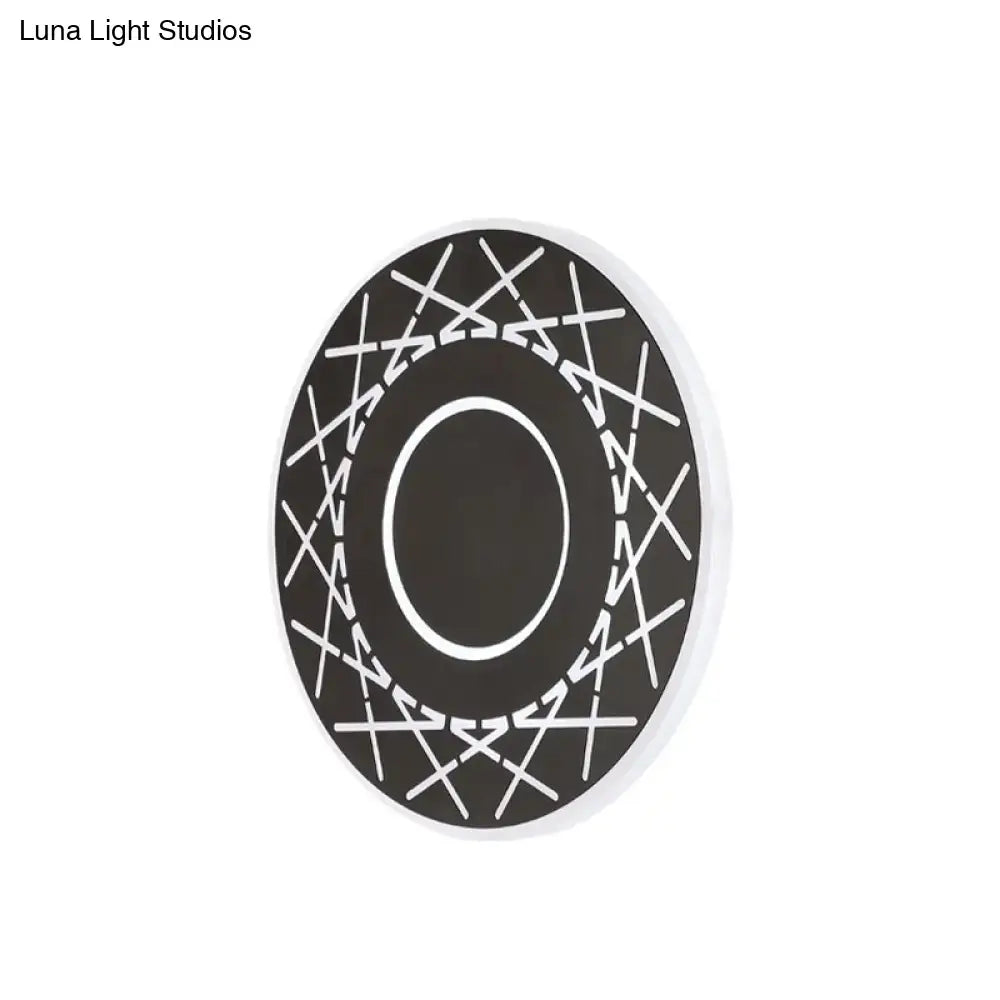 Black White Geometric Lamp Acrylic Build