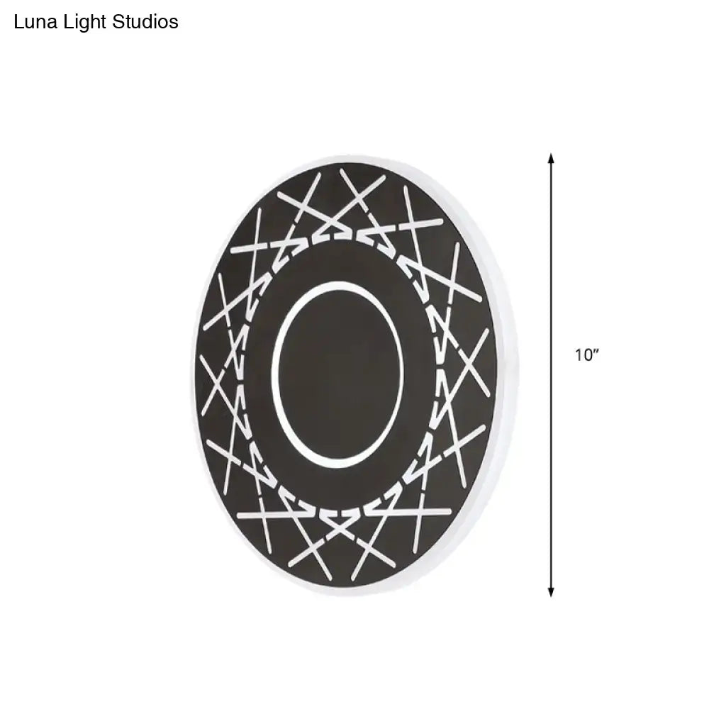 Black White Geometric Lamp Acrylic Build