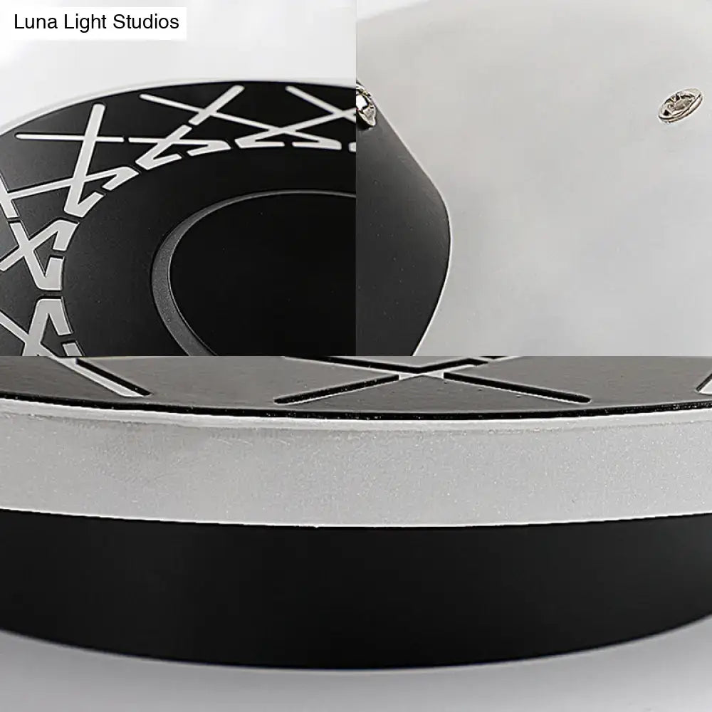 Black White Geometric Lamp Acrylic Build