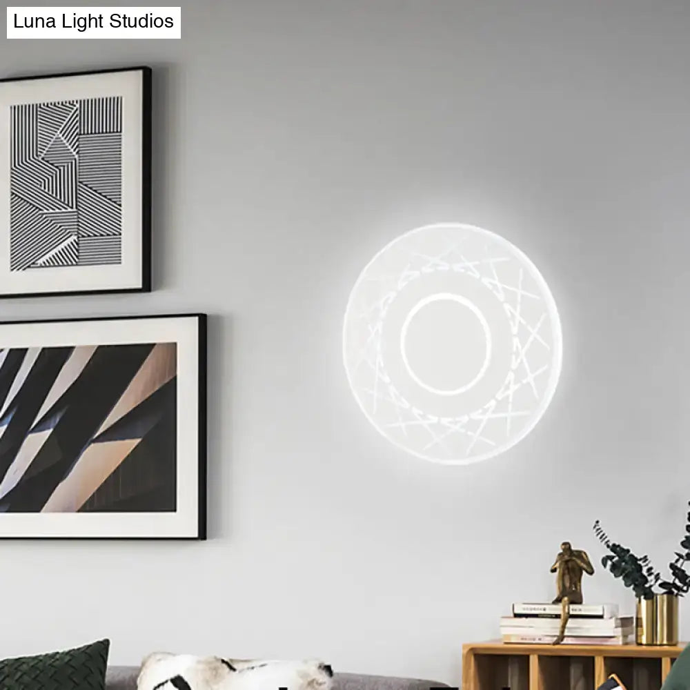 Black White Geometric Lamp Acrylic Build