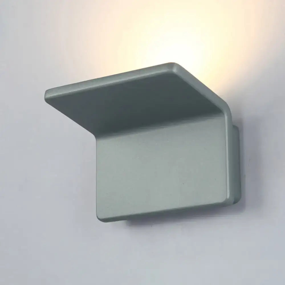 Black White Slatted Wall Lamp