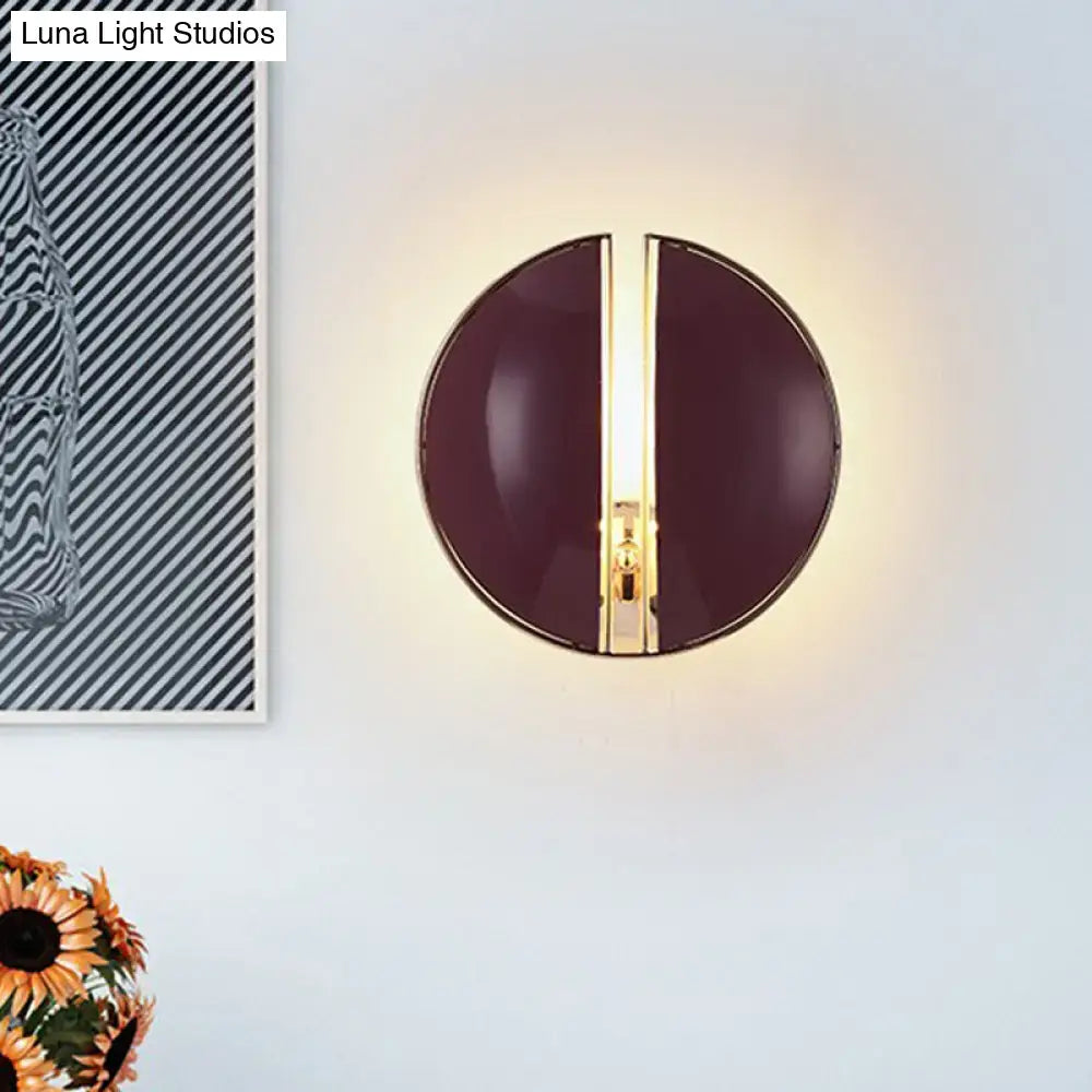 Burgundy Gold Wall Sconce