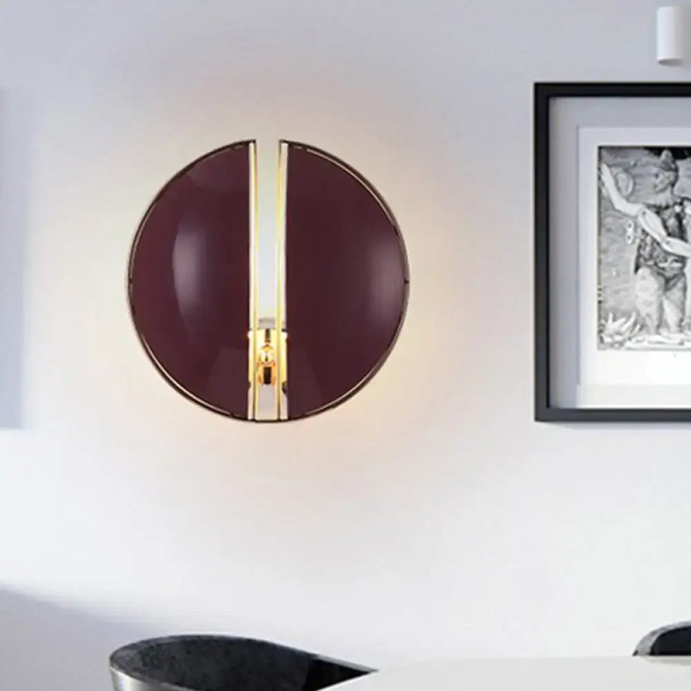 Burgundy Gold Wall Sconce