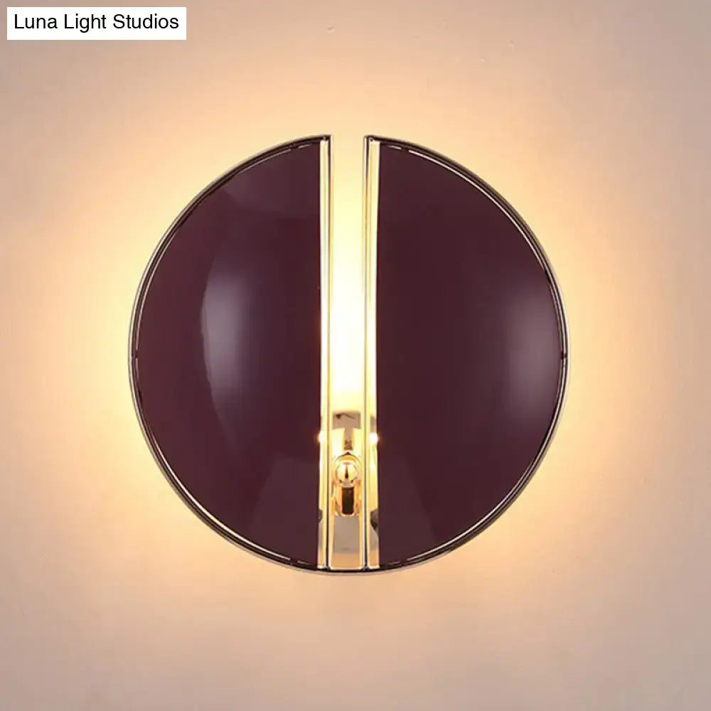 Burgundy Gold Wall Sconce