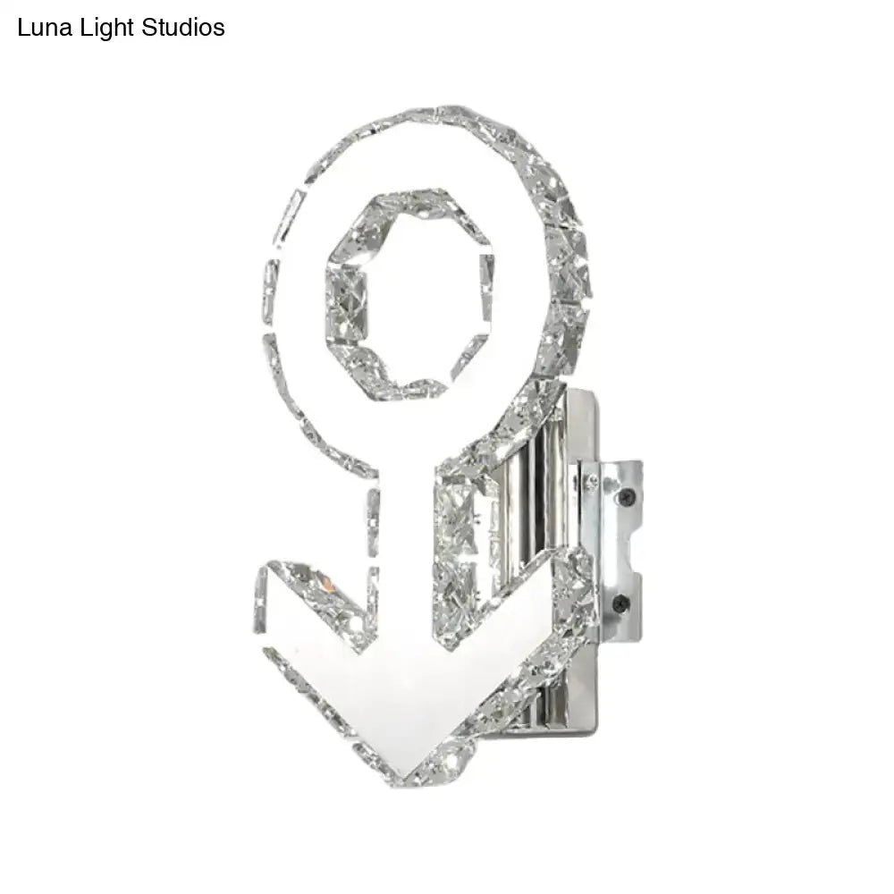 Chrome Crystal Stainless Steel Wall Lamp