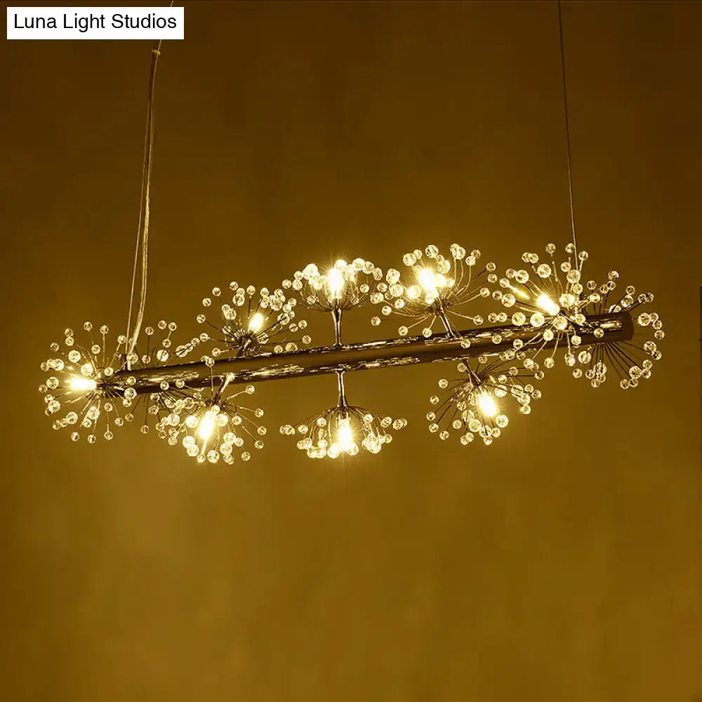 Chrome Dandelion Pendant Light