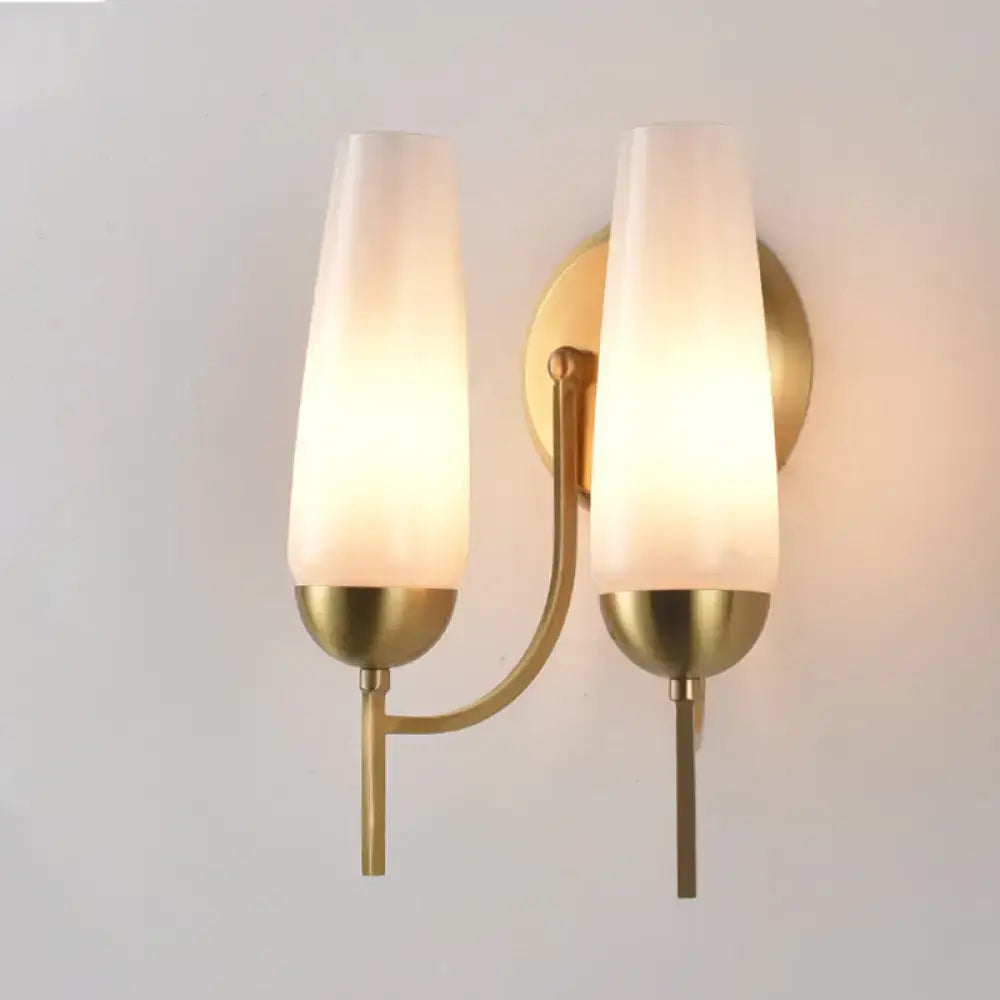 Gold Opal Conical Sconce