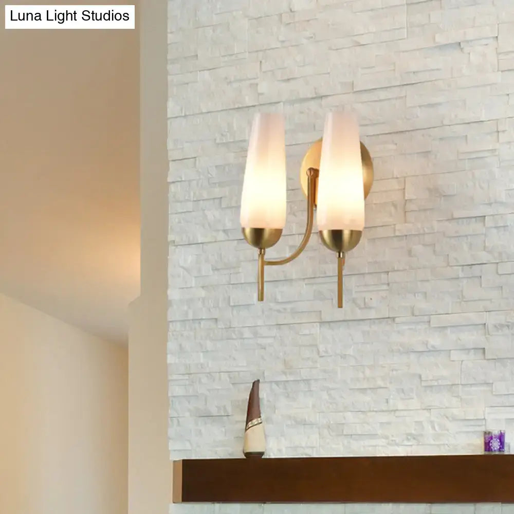 Gold Opal Conical Sconce