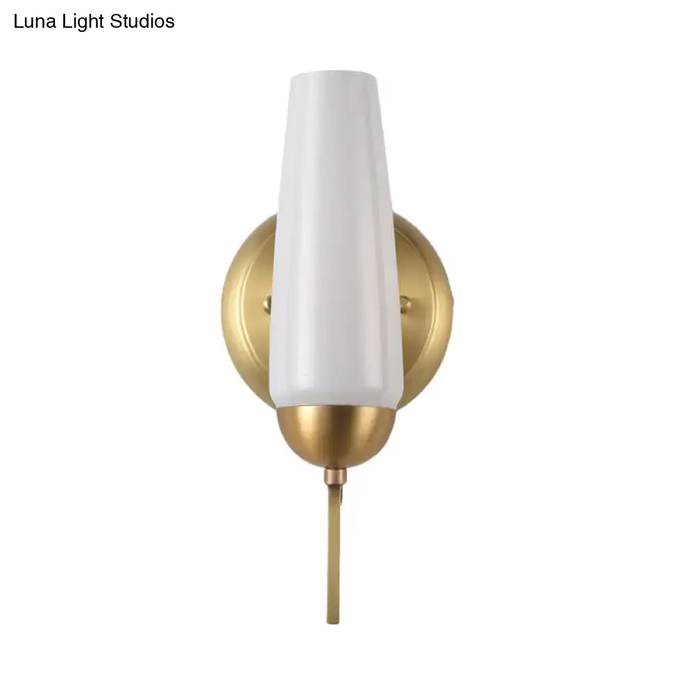 Gold Opal Conical Sconce