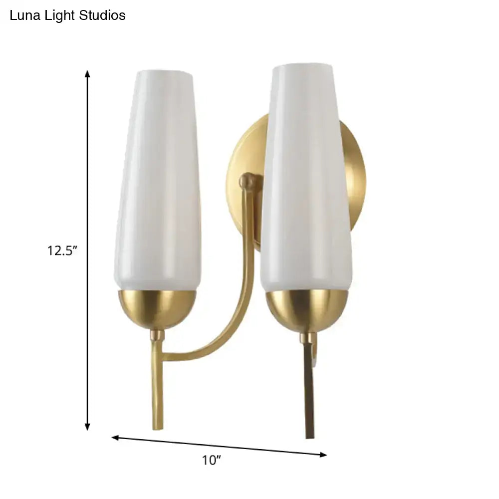 Gold Opal Conical Sconce