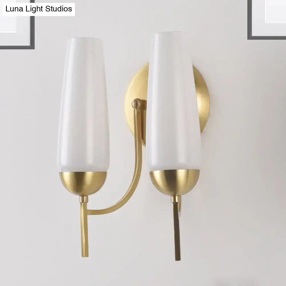 Gold Opal Conical Sconce