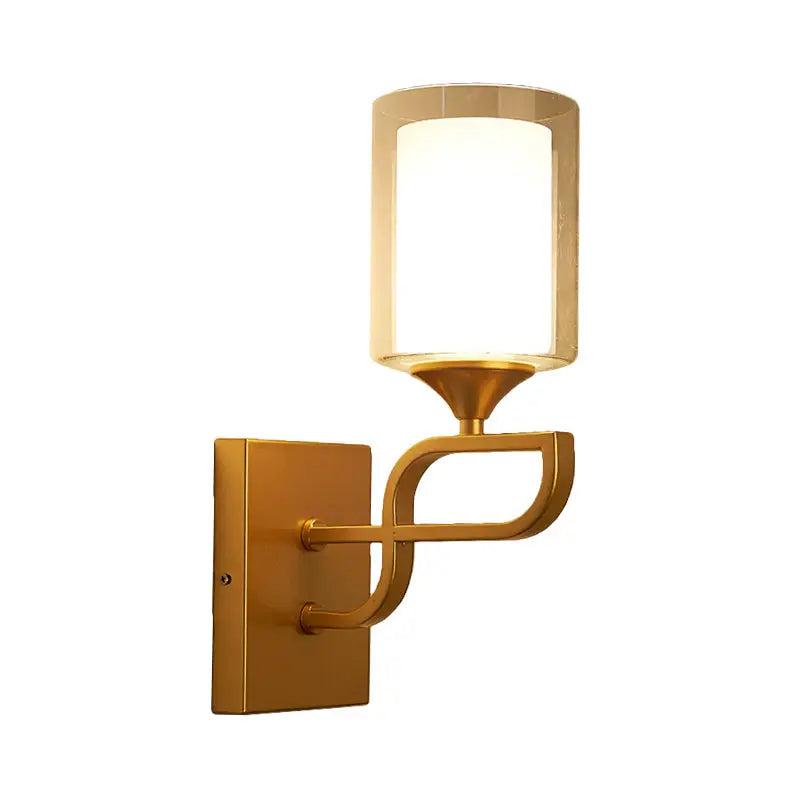 Gold Armed Opal Sconce