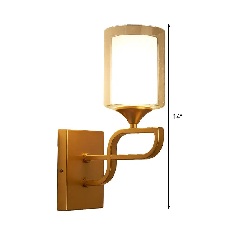 Gold Armed Opal Sconce