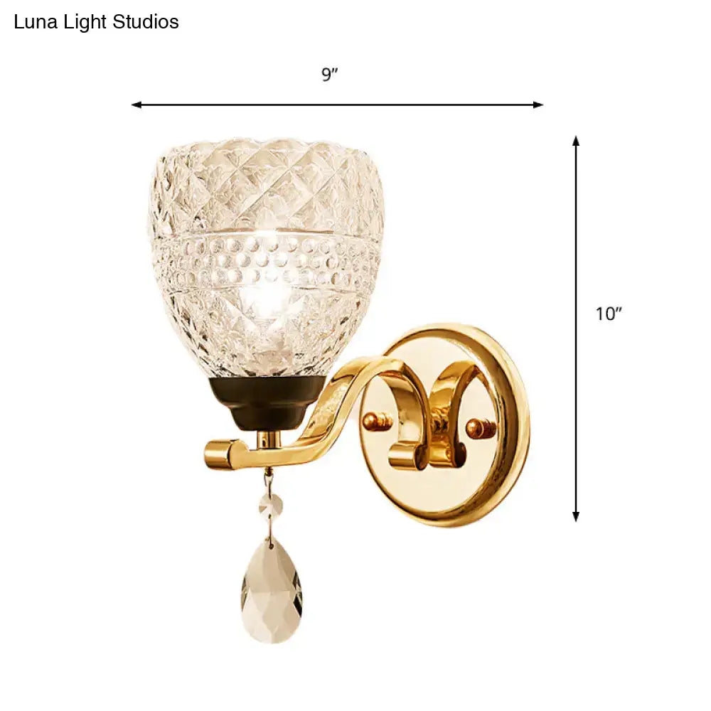 Chrome Teardrop Wall Sconce Dimmable Glow