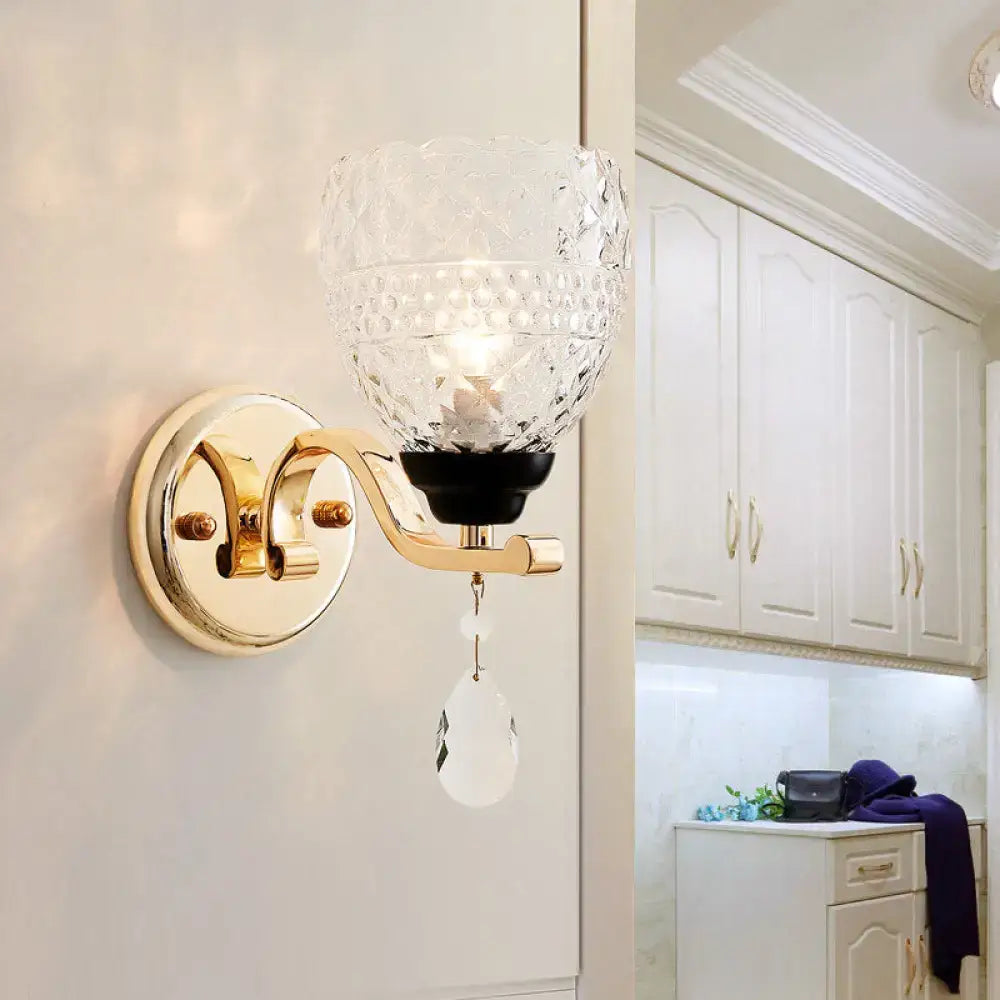 Chrome Teardrop Wall Sconce Dimmable Glow